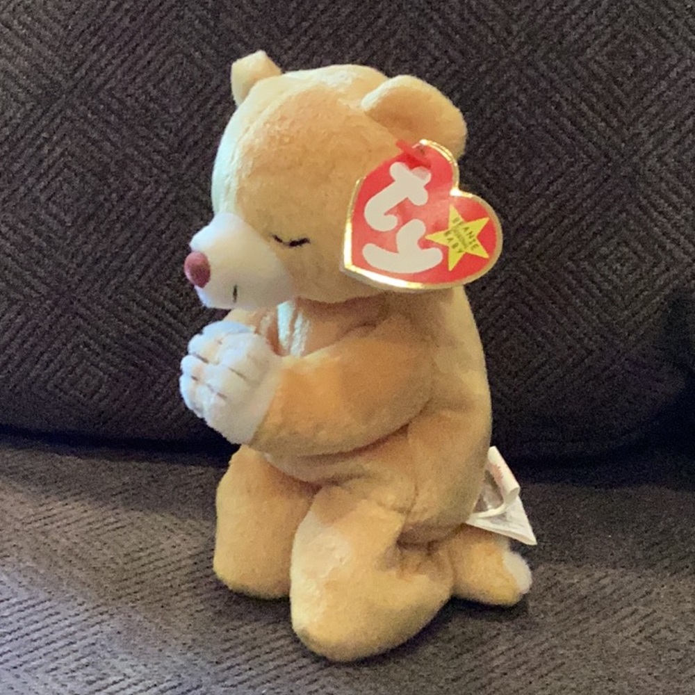 Ty HOPE Bear Beanie Baby Vintage Plush 💜 BOGO